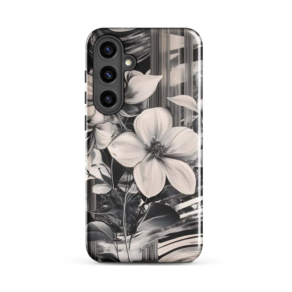 Ethereal Bloom: A Dance of Monochromes