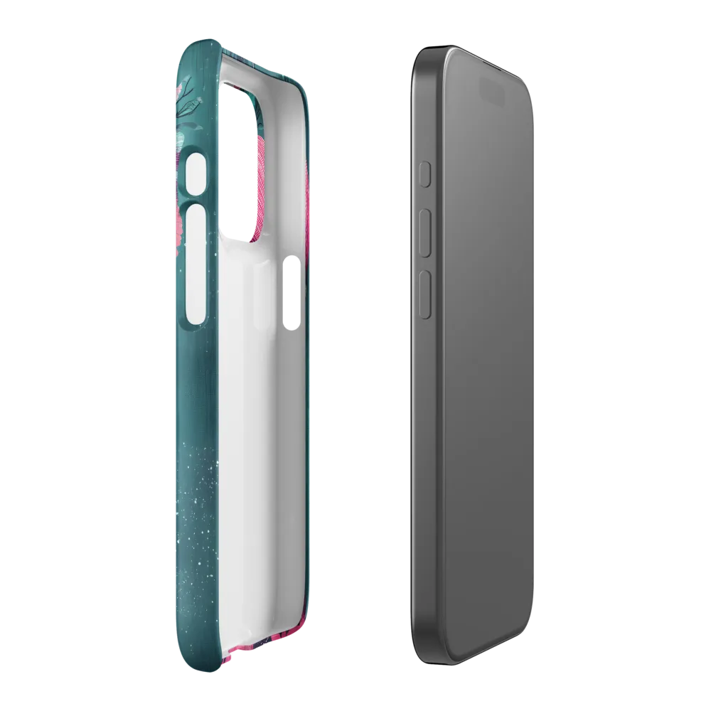 Whimsical Floral Portrait | Phone Case |  15 Pro | Snap Case | Matte