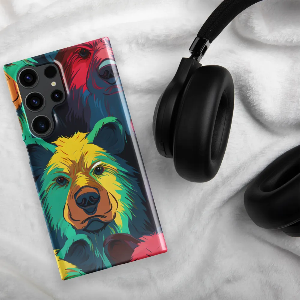 The Colorful Essence of Bears | Phone Case |  S23 Ultra | Snap Case | Glossy