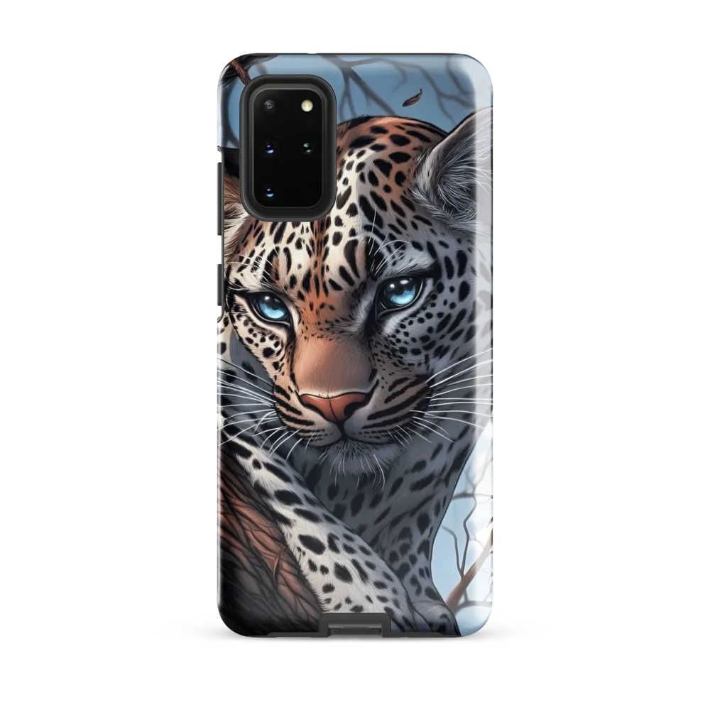 Silent Vigil: The Enigmatic Leopard | Phone Case |  S20 Plus | Tough Case | Glossy