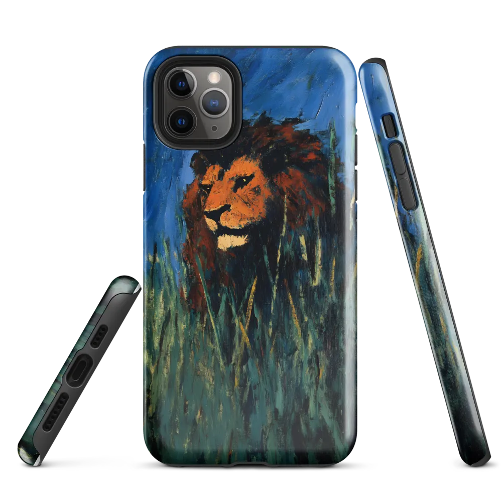 Encountering the King of the Savanna | Phone Case |  11 Pro Max | Tough Case | Glossy