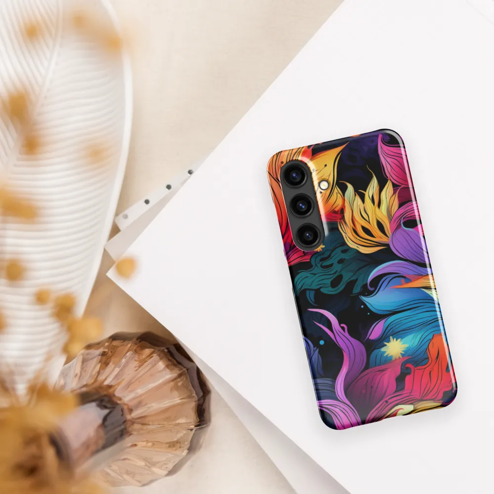 Floral Symphony | Phone Case |  S24 | Snap Case | Glossy