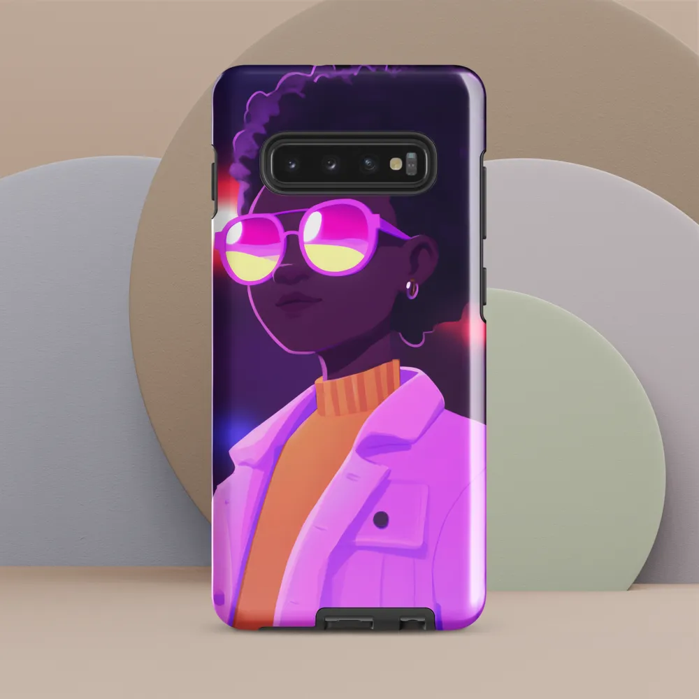 A Vibrant Soul in Shades | Phone Case |  S10 Plus | Tough Case | Glossy