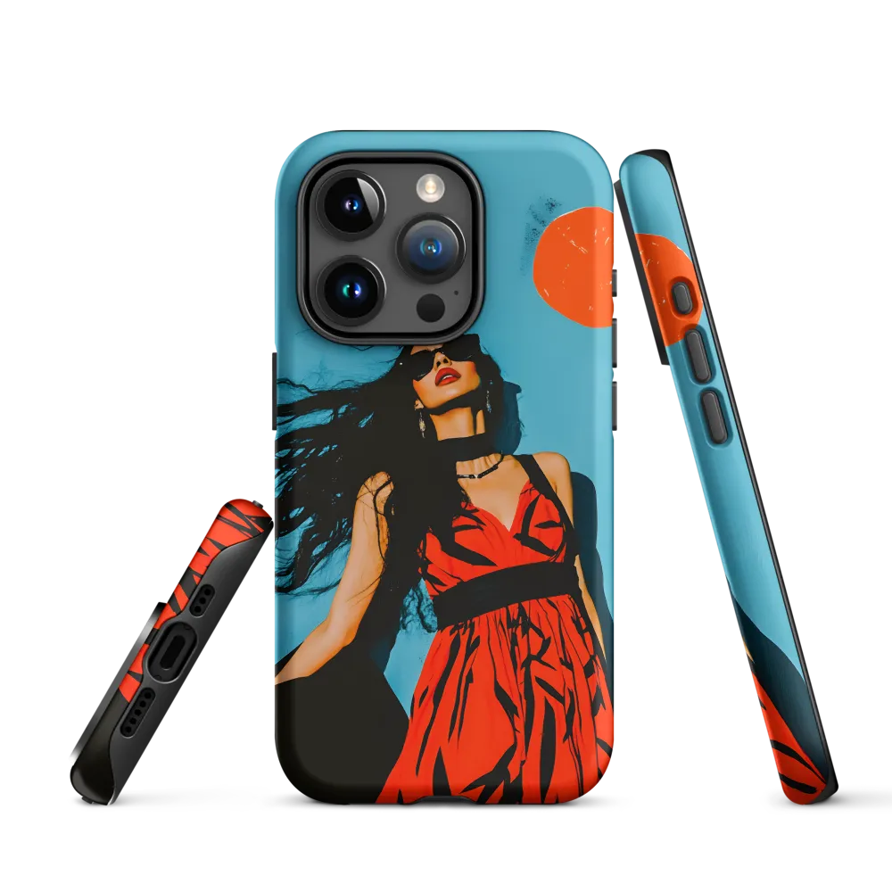 Turquoise Sun — Woman in Red Dress
