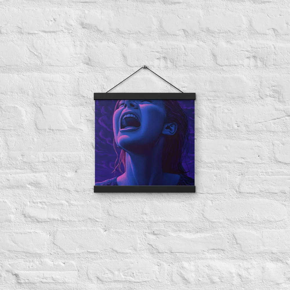 Echoes of Anguish | Poster With Black Wood Hanger | 12″×12″