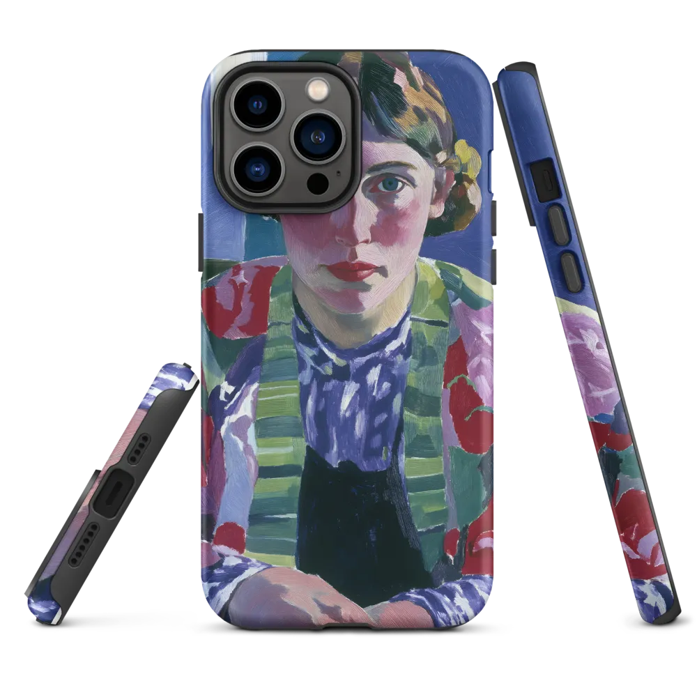 Vibrant Gaze: A Modernist Portrait