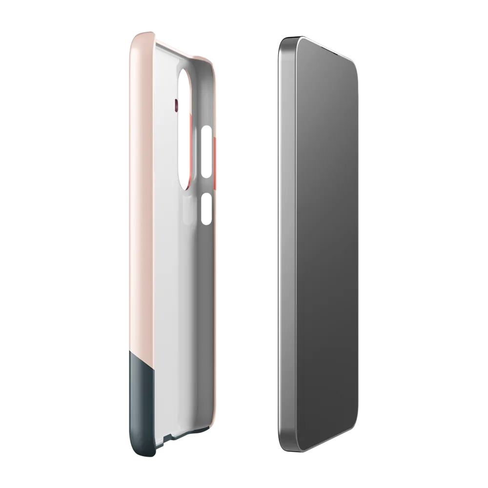 Contemplative Portrait in Minimalism | Phone Case |  S24 Plus | Snap Case | Glossy