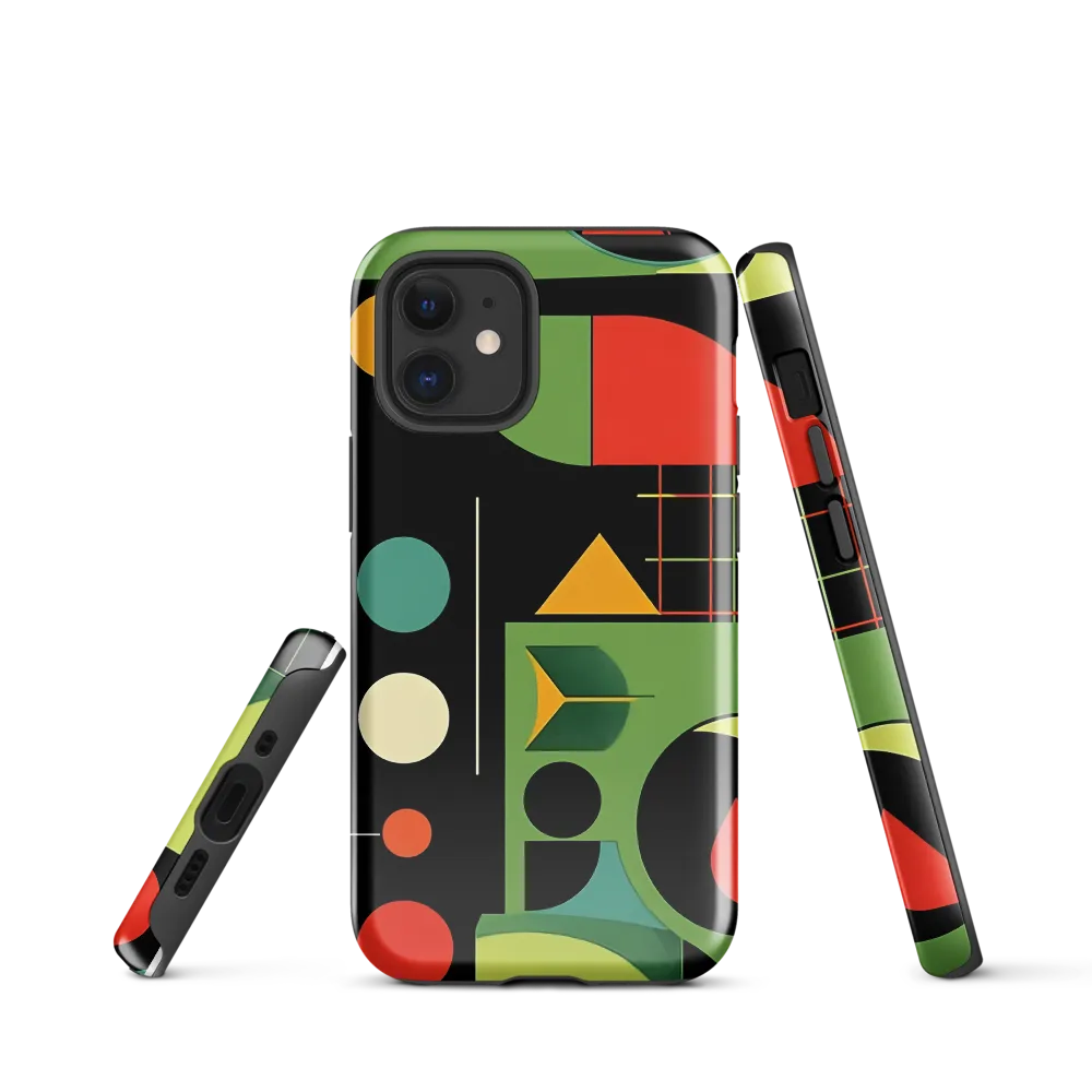 Geometric Harmony | Phone Case |  12 mini | Tough Case | Glossy