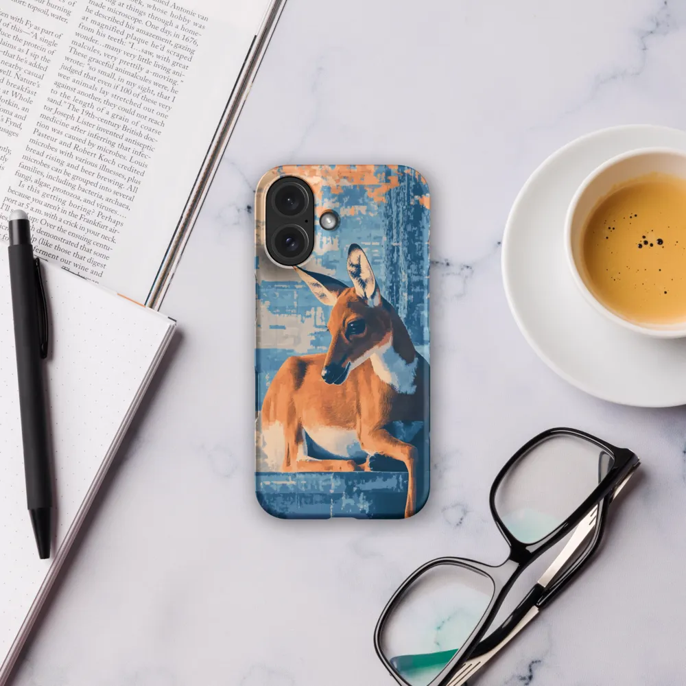 Serenity in Color: The Reclining Deer | Phone Case |  16 | Snap Case | Matte