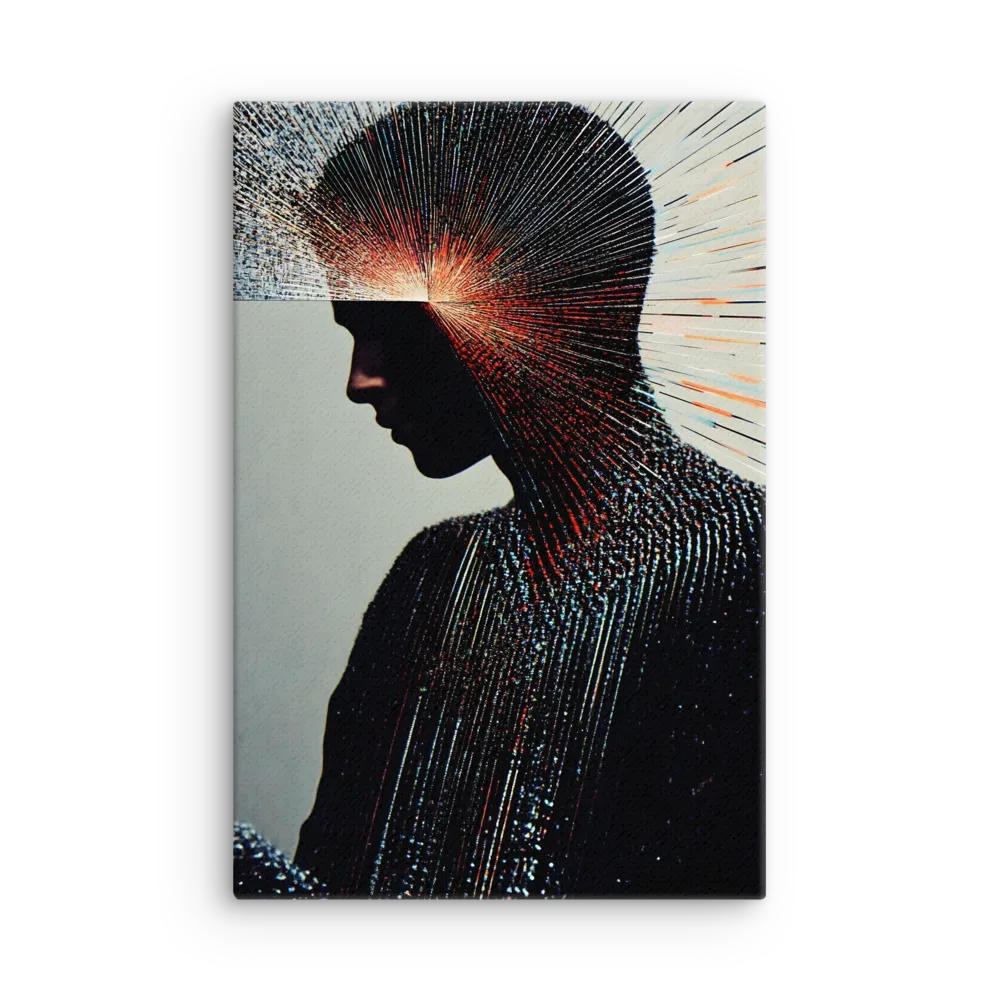 Radiant Reflection: An Abstract Journey of Thought | Thin Canvas | 12″×18″