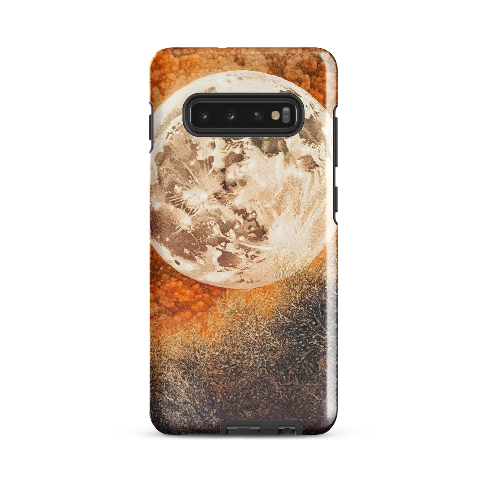 Luminous Serenity: The Enchanted Moon | Phone Case |  S10 Plus | Tough Case | Glossy