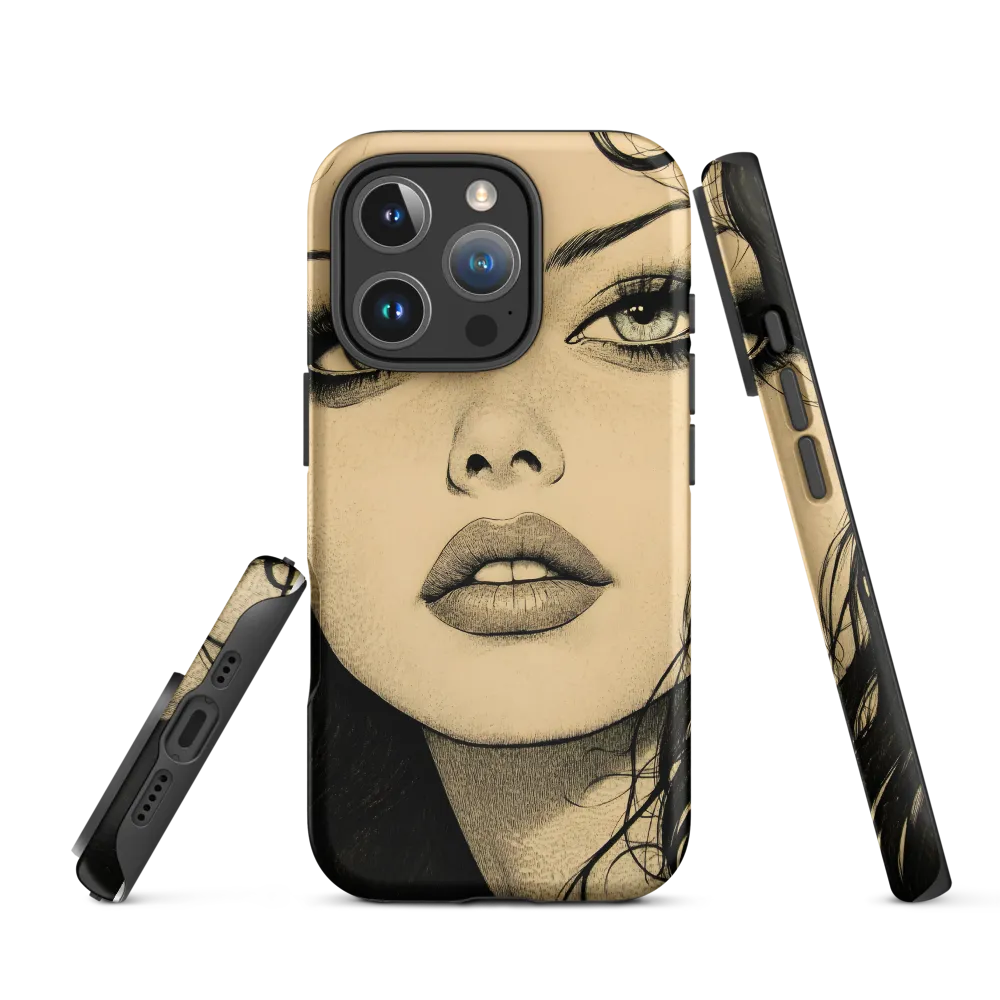 Enigmatic Gaze | Phone Case |  16 Pro | Tough Case | Matte