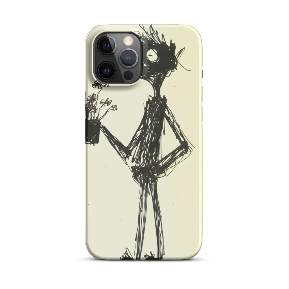 Whimsical Figure with Flowers
