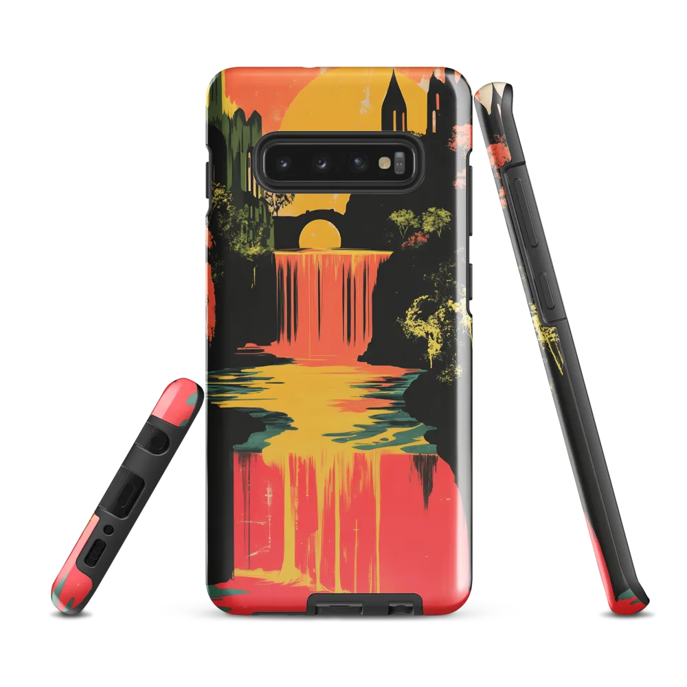 Elysian Echoes: A Surreal Reflections | Phone Case |  S10 Plus | Tough Case | Glossy