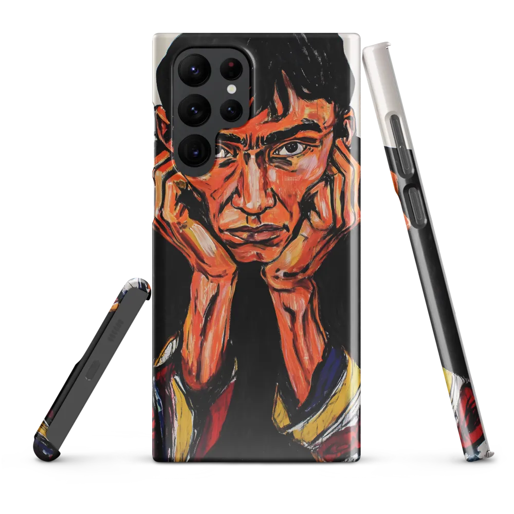 Contemplative Intensity: An Expressionist Portrait
