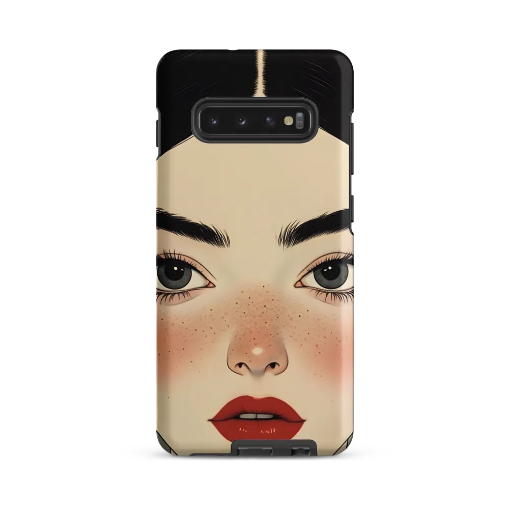Serenity Captured: A Modern Portrait | Phone Case |  S10 Plus | Tough Case | Matte