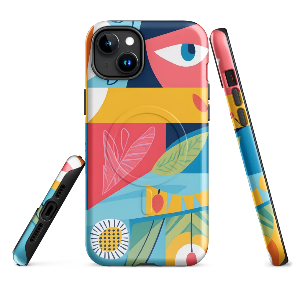 Vibrant Geometric Visage