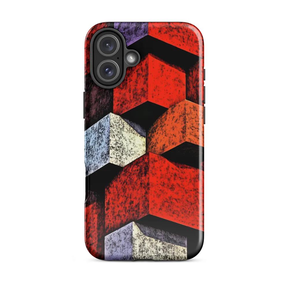 Stacked Cubes — Red Facade Study