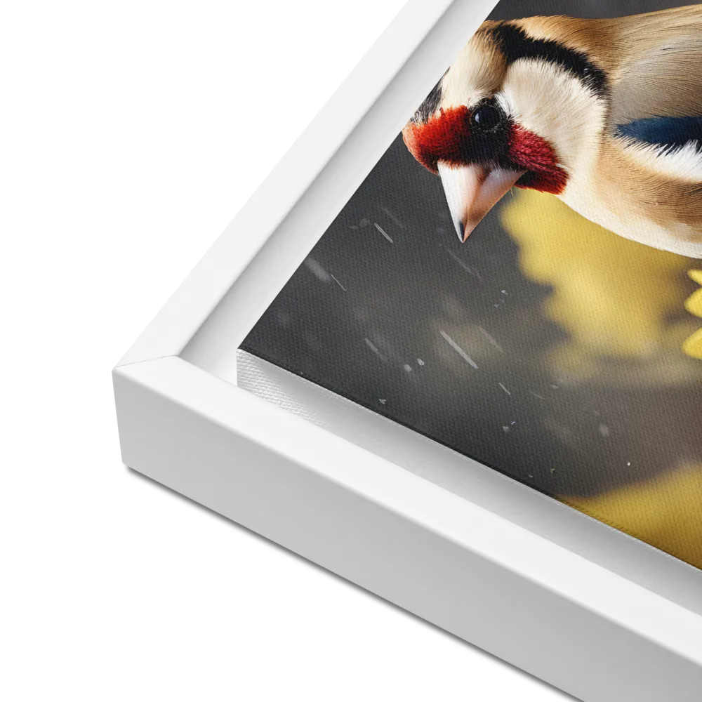 Harmony in Nature: A Goldfinch Amidst Blooms