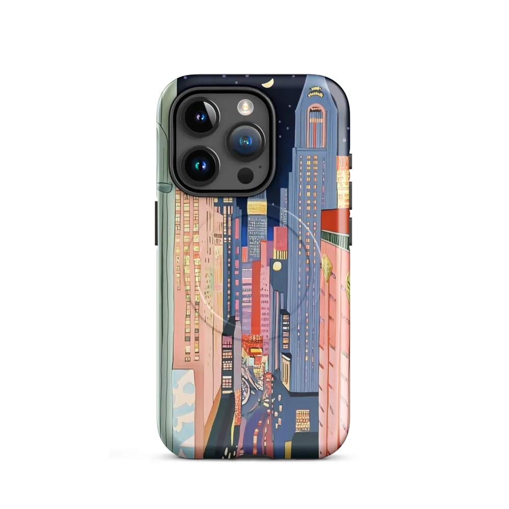 Urban Dreamscape: A Pop Art Night | Phone Case |  15 Pro | MagSafe® Tough Case | Glossy