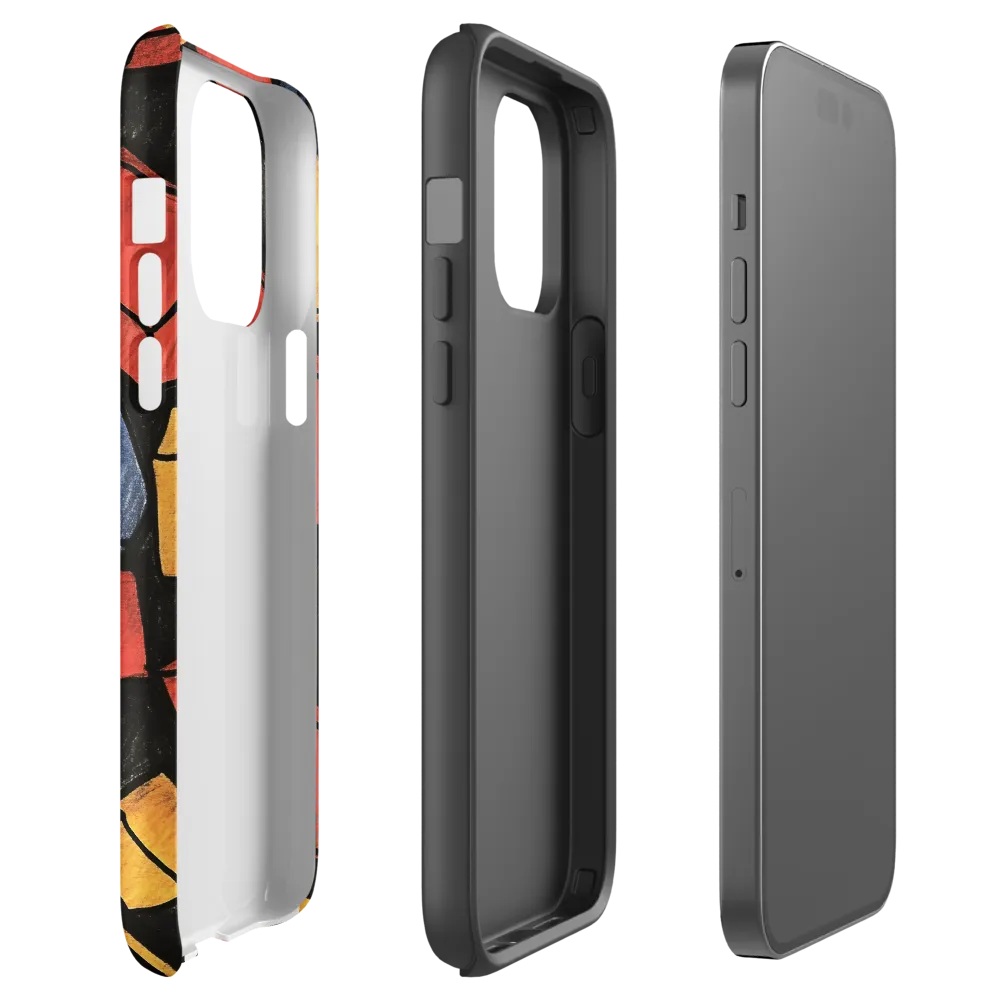 Vibrant Geometry in Motion | Phone Case |  14 Pro Max | Tough Case | Matte