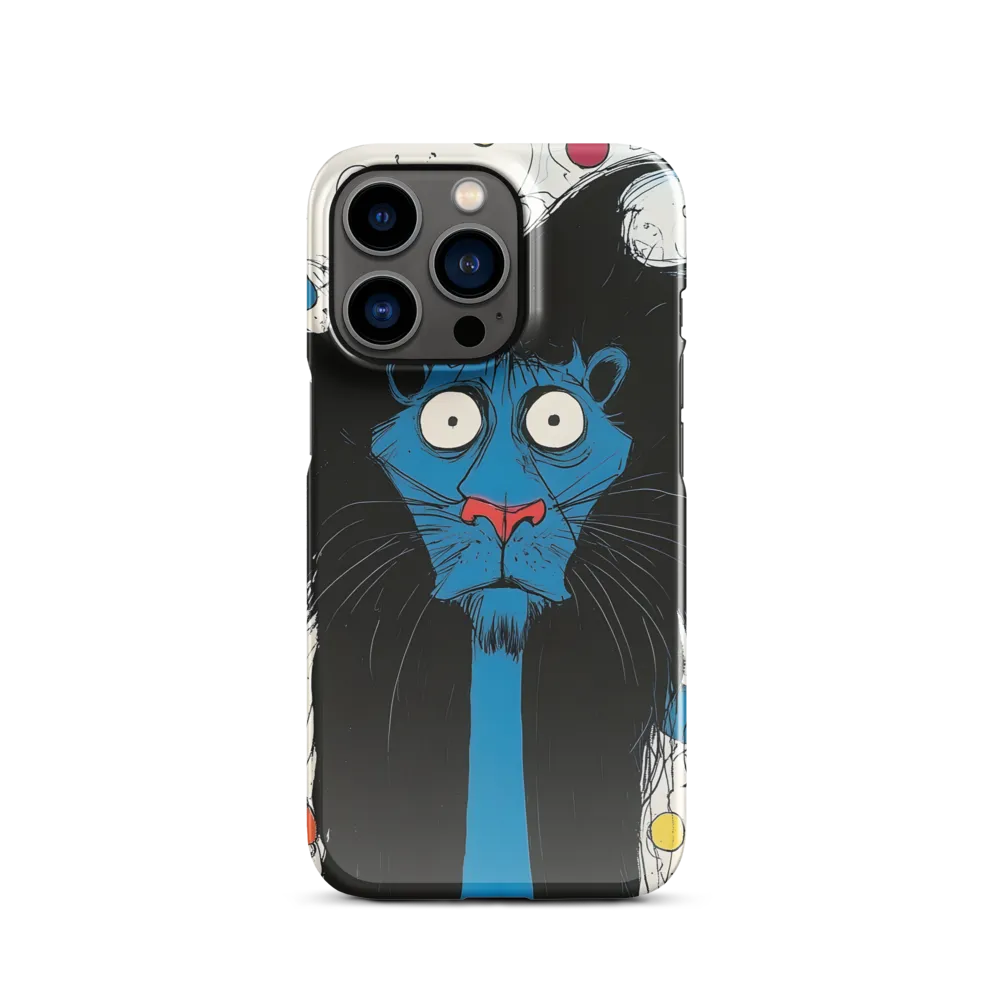 Whimsical Blue Lion