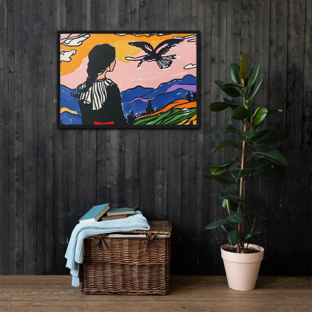 A Journey into Freedom | Canvas with Black Frame | 24″×36″