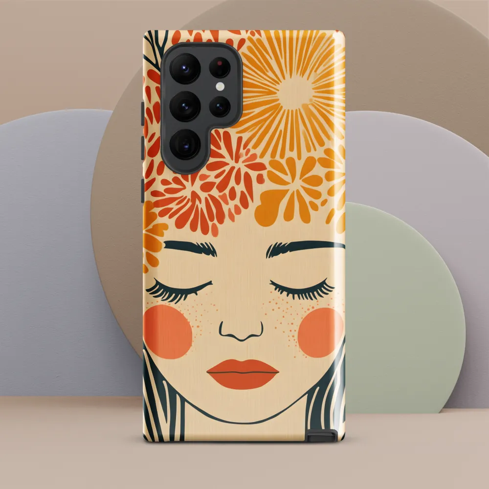 Serenity in Bloom | Phone Case |  S22 Ultra | Tough Case | Glossy