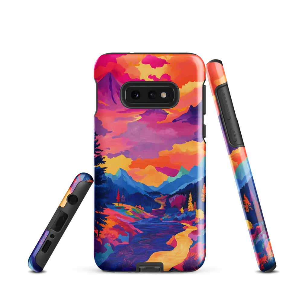 Radiant Serenity: A Surreal Landscape | Phone Case |  S10e | Tough Case | Glossy