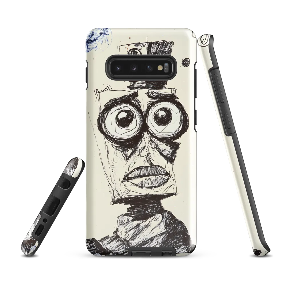 Abstract Surrealist Figure in Cubism | Phone Case |  S10 Plus | Tough Case | Glossy