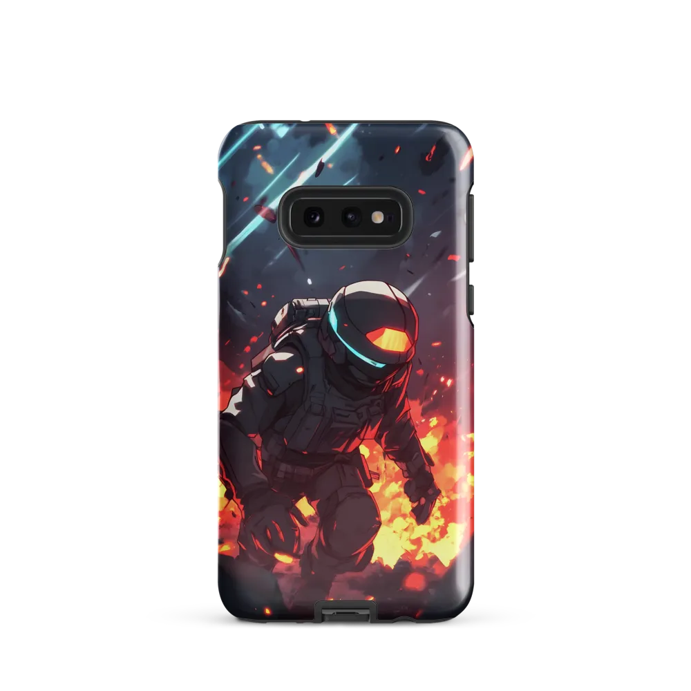 Astronaut Amidst Chaos