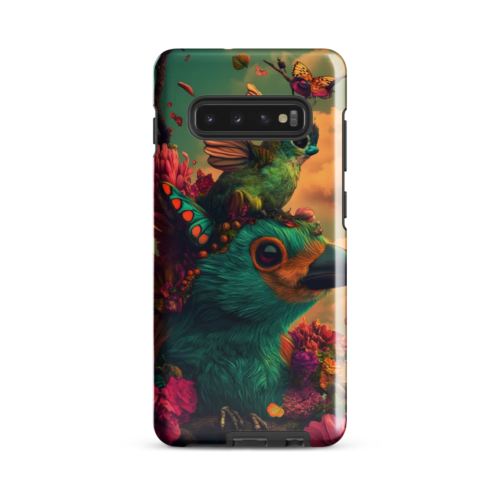 Whimsical Avian Fantasy | Phone Case |  S10 Plus | Tough Case | Glossy