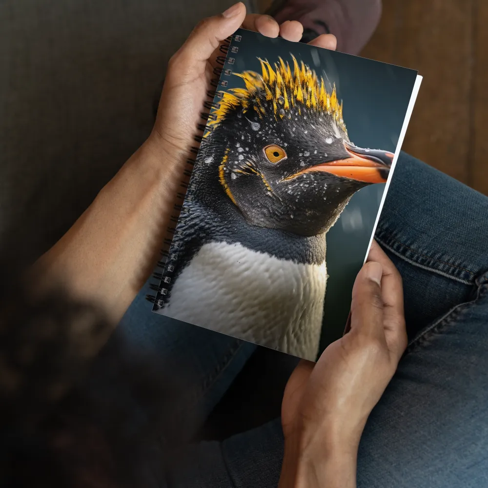 Silent Majesty: A Portrait of the Penguin | Spiral Notebook