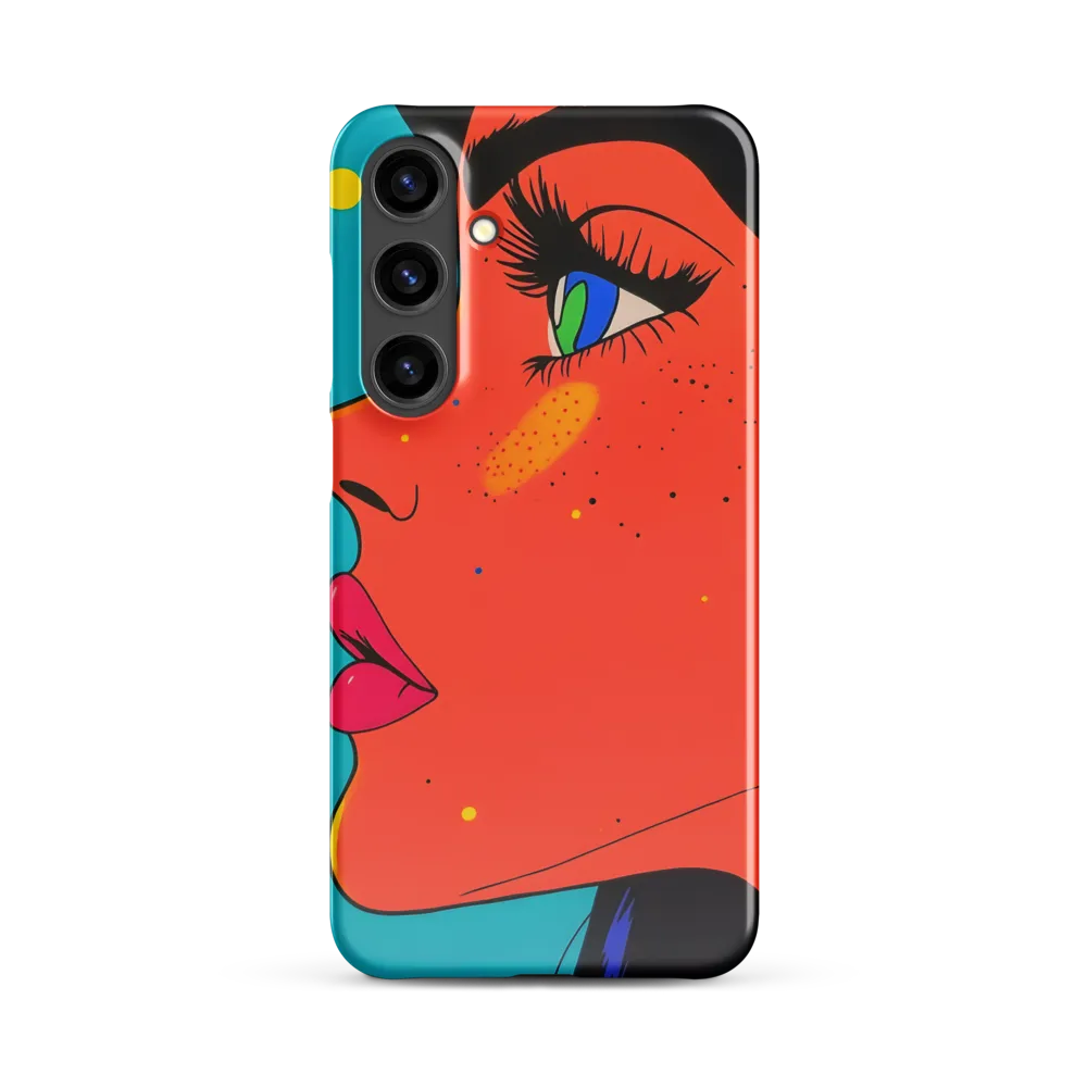 Vibrant Feminine Profile in Pop Art