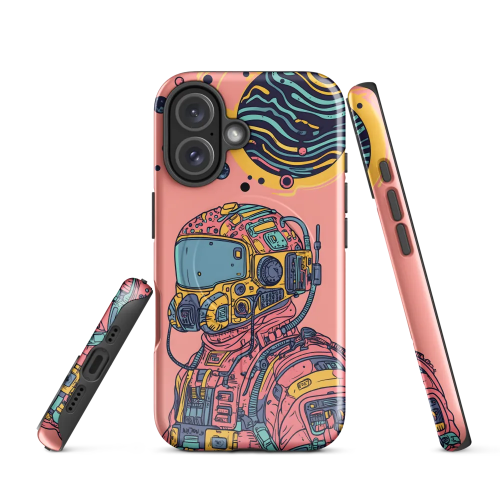 Exploration Beyond: A Digital Astronaut | Phone Case |  16 | MagSafe® Tough Case | Glossy
