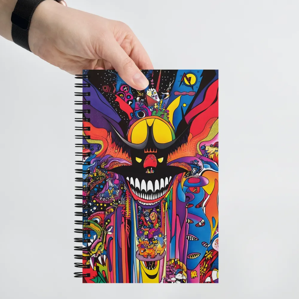 Whimsical Chaos: A Psychedelic Journey | Spiral Notebook