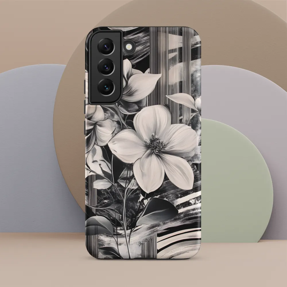 Ethereal Bloom: A Dance of Monochromes