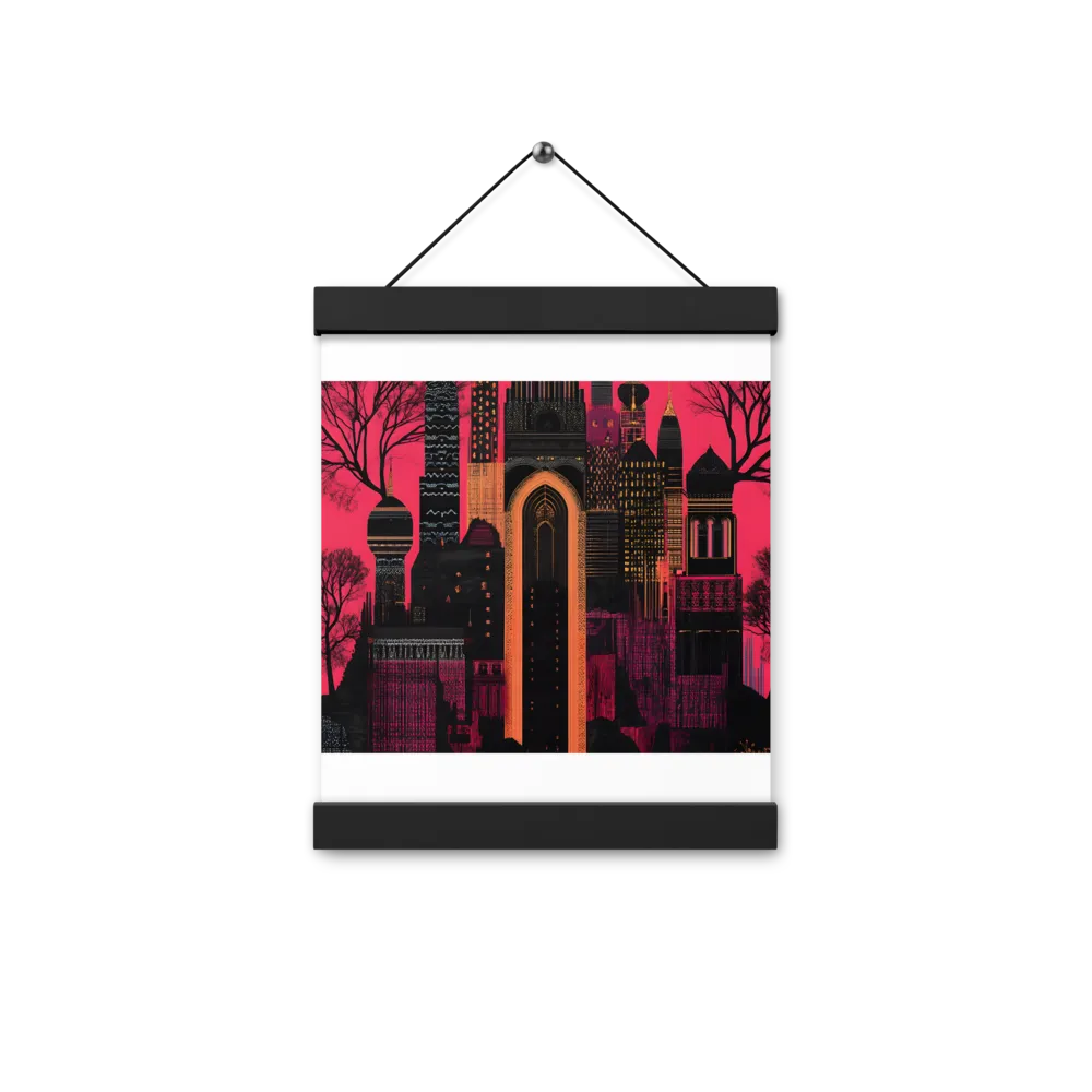 Urban Reverie | Poster With Black Wood Hanger | 8″×10″