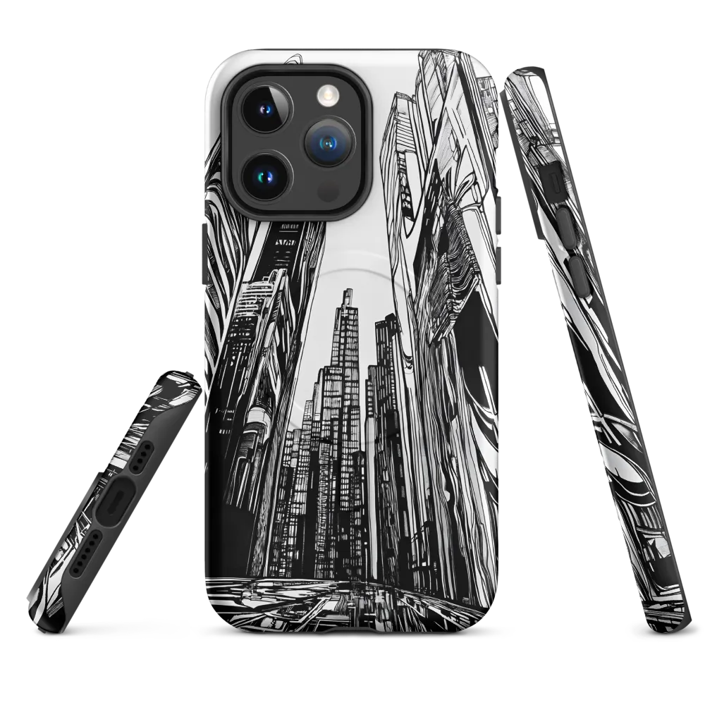 Urban Echoes: A Line Art Journey