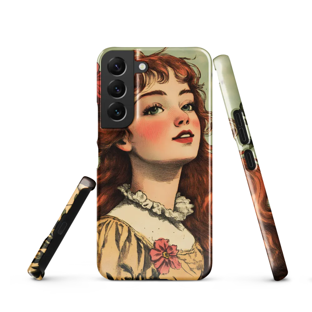Whimsical Portrait of a Flower-Adorned Girl