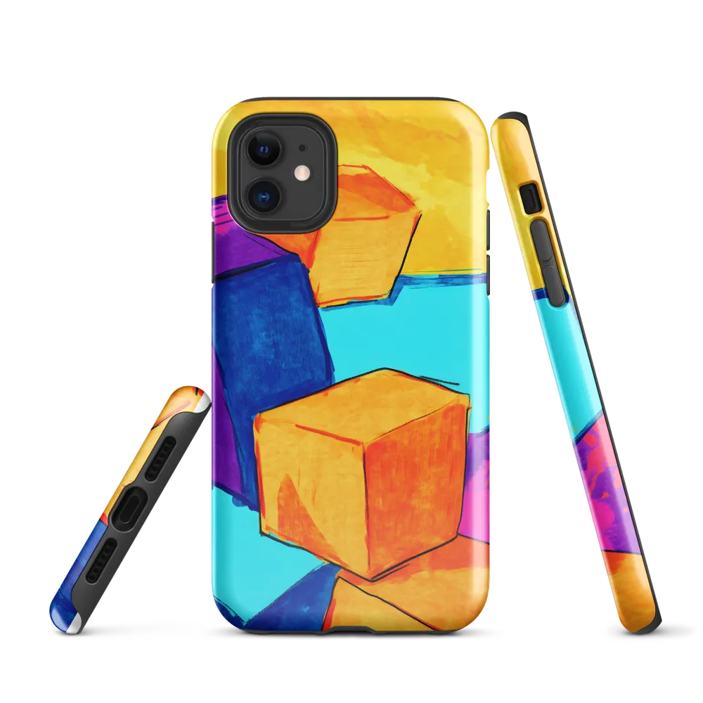 Playful Cubes in Vibrant Harmony