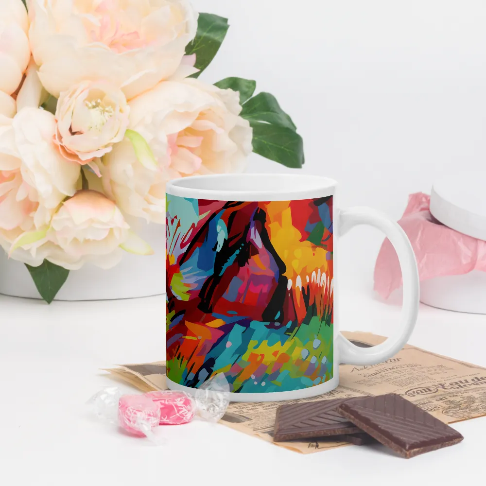 Colorful Lizard: An Abstract Adventure | Mugs | Multiple Sizes & Colors