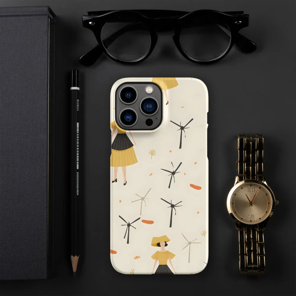 Whimsical Patterns of Nature and Femininity | Phone Case |  13 Pro Max | Snap Case | Matte