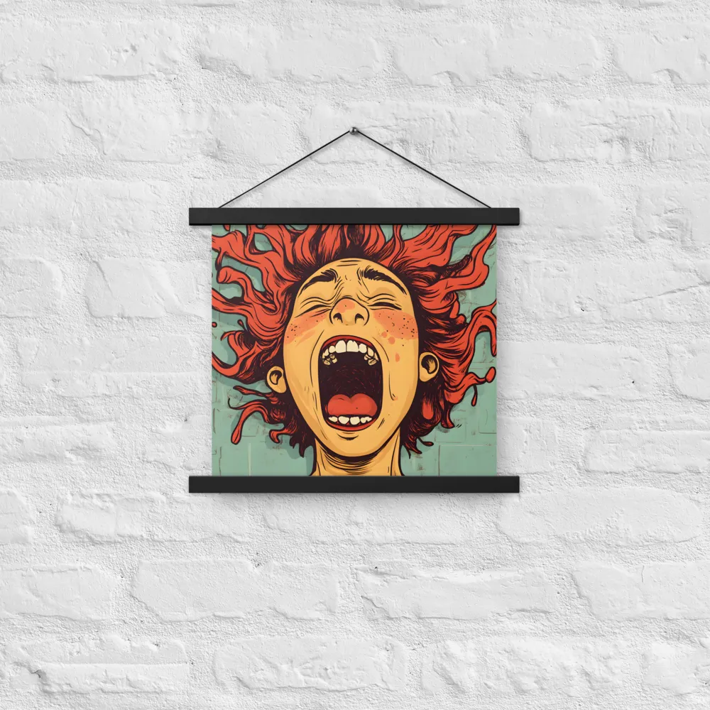 Fury Unleashed | Poster With Black Wood Hanger | 14″×14″