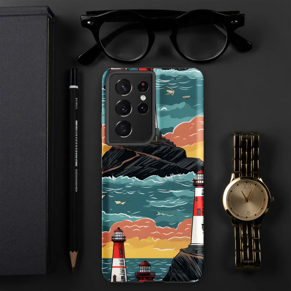Lighthouses in a Whimsical Ocean