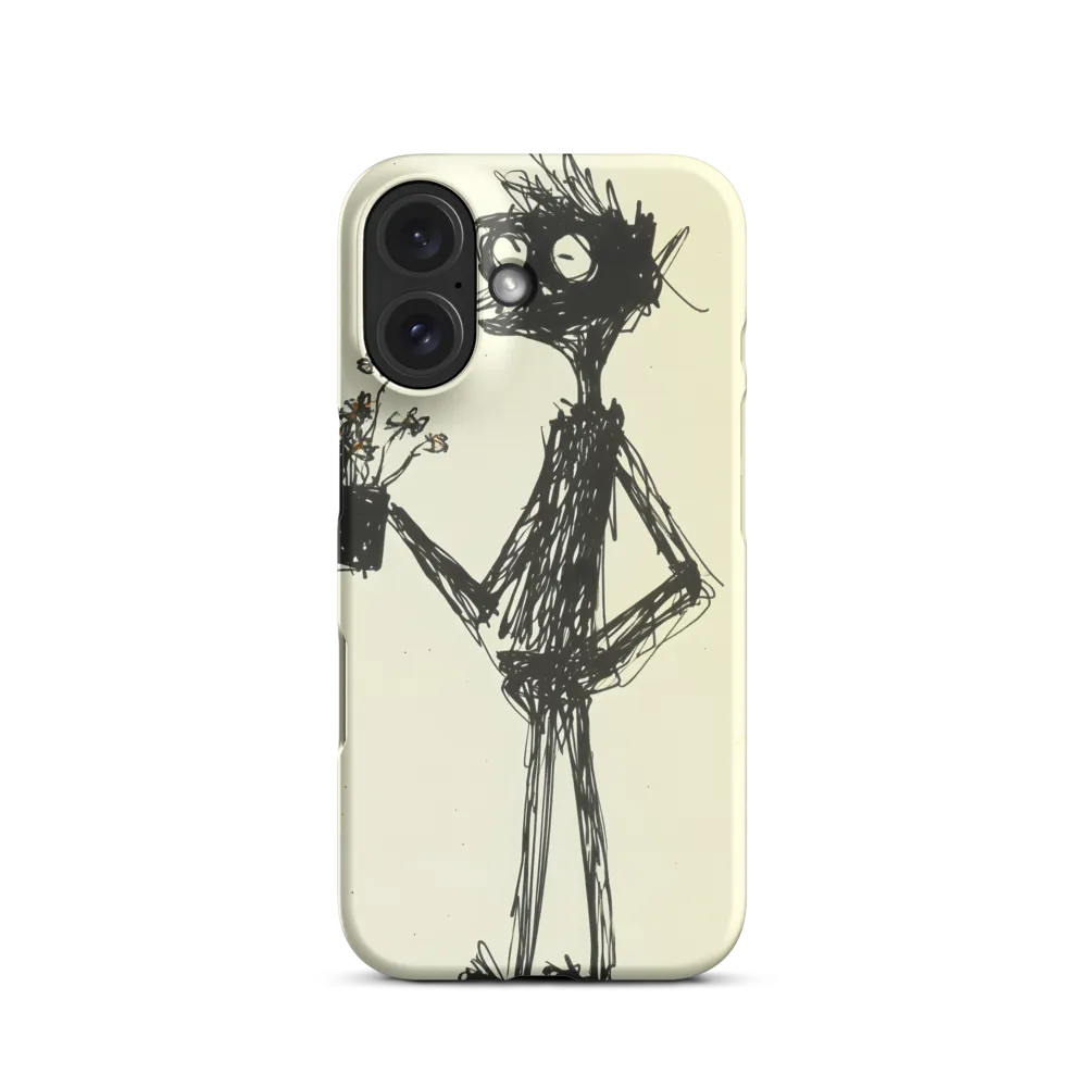 Whimsical Figure with Flowers