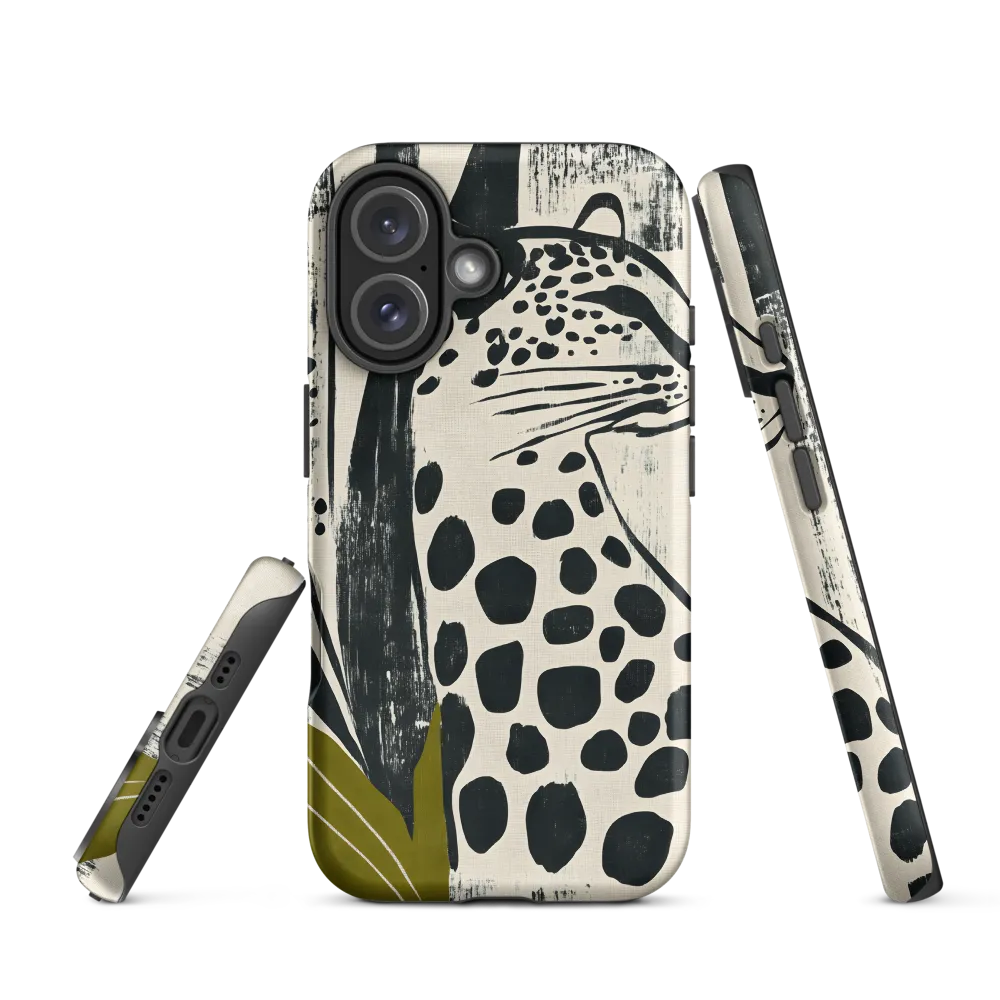 Leopard in Silhouette: A Modern Appeal | Phone Case |  16 | Tough Case | Matte