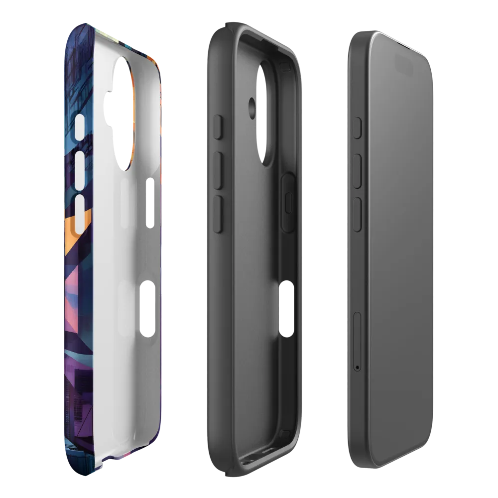 Urban Symphony: A Digital Cityscape | Phone Case |  16 | Tough Case | Matte