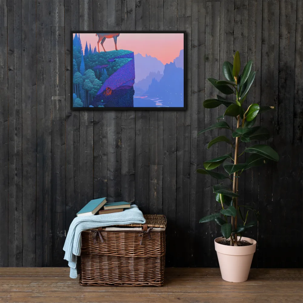 Majestic Refuge | Canvas with Black Frame | 20″×30″