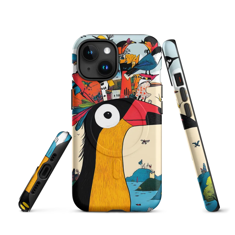 The Whimsical Birdscape | Phone Case |  15 | MagSafe® Tough Case | Matte